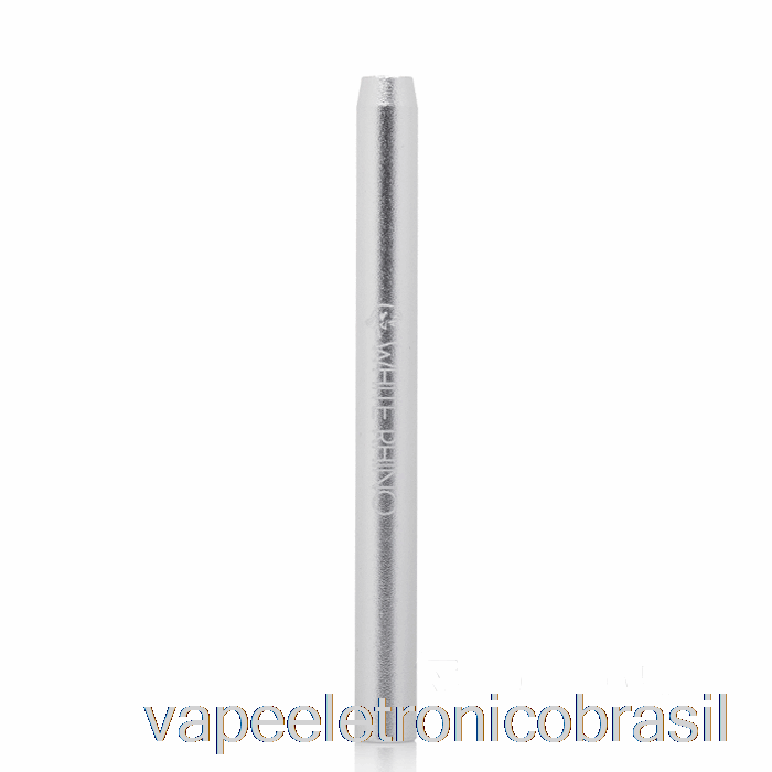 Vape Recarregável Branco Rinoceronte Metal Bat Provador Tubo Prata
